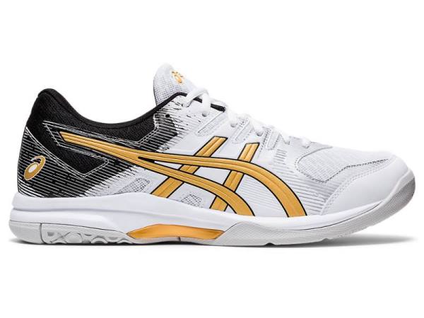 Asics Volleybalschoenen Heren, GEL-ROCKET Wit/Goud - Asics Store Belgium | B6524018-QJ